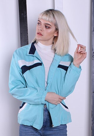 VINTAGE 90S SHELL JACKET/WINDBREAKER. UNISEX SPORTSWEAR.