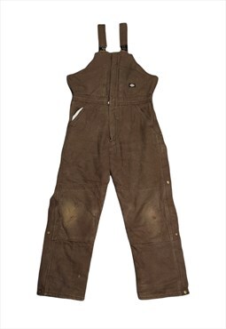 Dickies Overalls dungarees In Brown Size Large