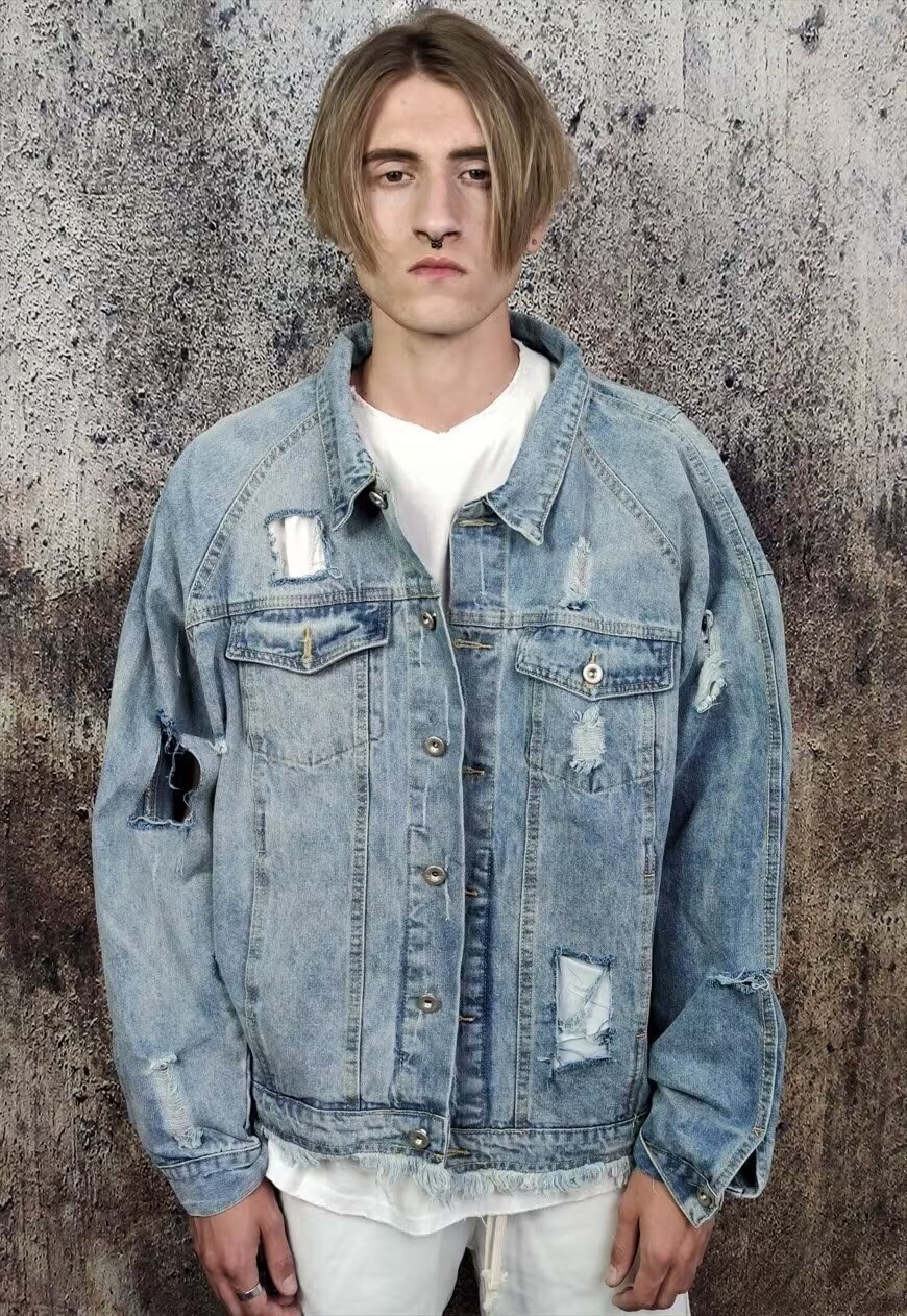 Asos distressed clearance denim jacket