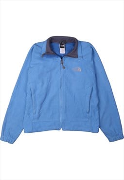 Vintage 90's The North Face Fleece Jumper Full Zip Up Blue