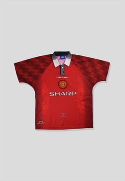 Vintage 90s Umbro Man Utd Football Club Shirt Jersey in Red