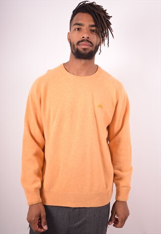 ROBE DI KAPPA MENS VINTAGE JUMPER SWEATER XL ORANGE 90S