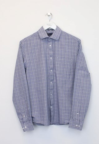 Vintage Tommy Hilfiger checked shirt in blue. Best fits M