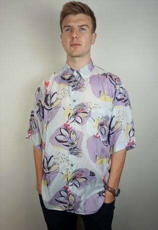 PURE SILK PATTERNED SHIRT