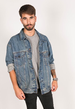 VINTAGE 80S LEVI'S EMBELLISHED DENIM JACKET / R285
