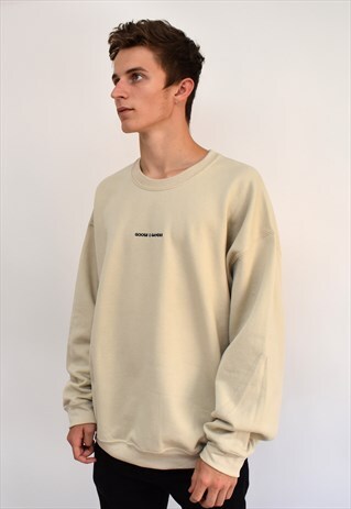 G&G UNISEX SAND WRITING SWEATSHIRT