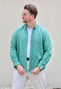 Ralph Lauren USA Polo Vintage Pastel Mint Green Shirt 