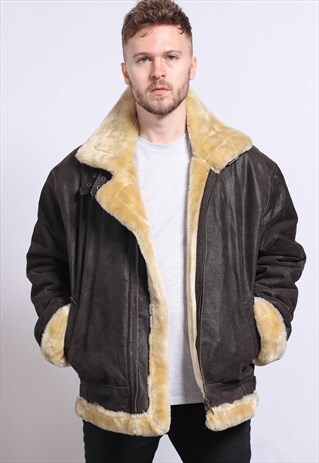 VINTAGE LEATHER AVIATOR JACKET