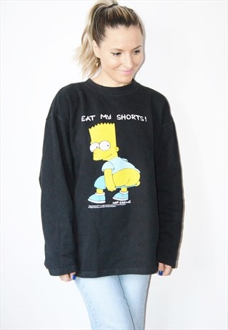 Vintage 1998 Bart SIMPSON ,,Eat My Shorts'' Sweatshirt