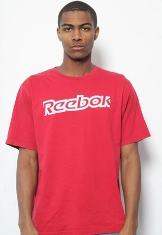 VINTAGE REEBOK LOGO T-SHIRT RED