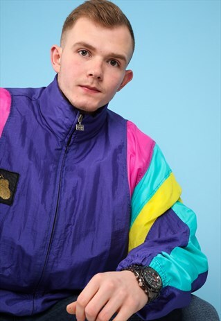 VINTAGE SHELL JACKET IN MULTICOLOUR NJ497