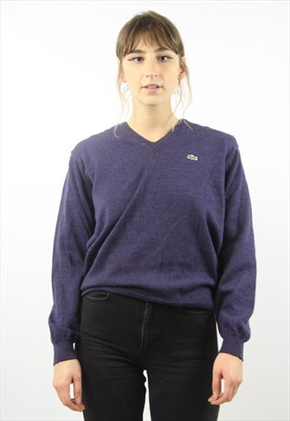 VINTAGE LACOSTE PURPLE JUMPER