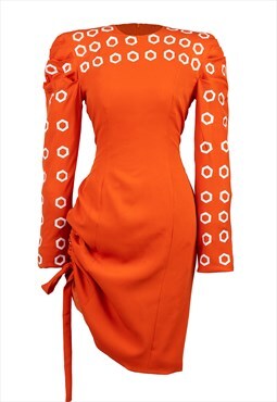 M x M Ch. 1 Polka dot ruched dress