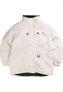 Vintage 90's Fila Puffer Jacket Heavyweight Full Zip Up