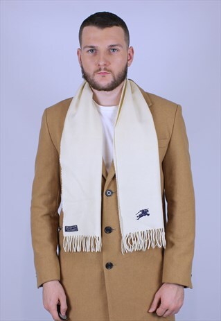 BURBERRY VINTAGE SCARF CREAM CLASSIC