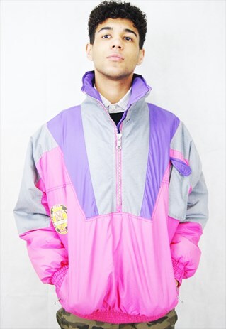 MINT CONDITION CRAZY SKI PUFFER JACKET/WINDBREAKER (1990'S)