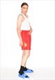 VINTAGE 00S SPORTS SHORTS IN RED