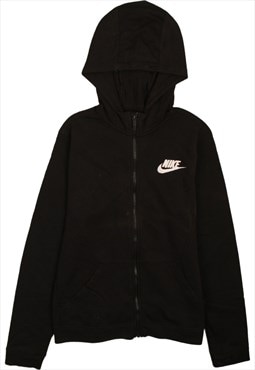 Nike 90's Swoosh Full Zip Up Hoodie XLarge Black