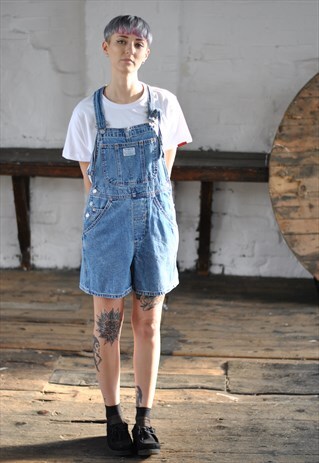 90S LEVI'S SHORT DENIM DUNGAREES