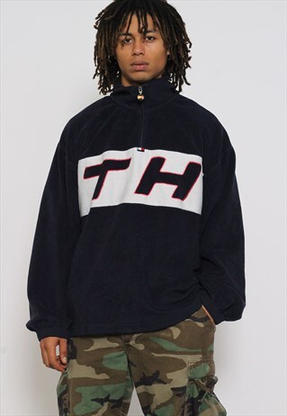 VINTAGE TOMMY HILFIGER 1/4 ZIP FLEECE