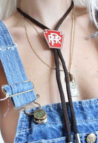 VINTAGE 70S AMERICA RAILWAY BOLO TIE