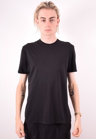 LEVI'S MENS VINTAGE T-SHIRT TOP SMALL BLACK 90S
