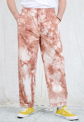 Tie dye pants reworked vintage jeans relaxed fit