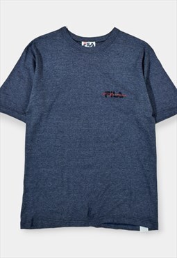 Vintage Fila T-Shirt Logo Blue