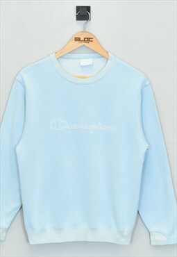 Vintage Champion Sweatshirt Blue XSmall