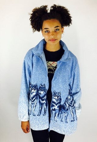 WOLF TEDDY BEAR FLEECE JACKET
