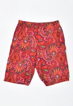 Vintage Colmar 90's Swimming Shorts Paisley Red