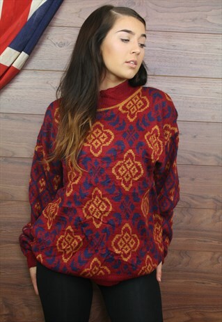 VINTAGE KNIT JUMPER OVERSIZED KNIT