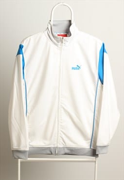 Vintage Puma Sportswear Track Logo Jacket White