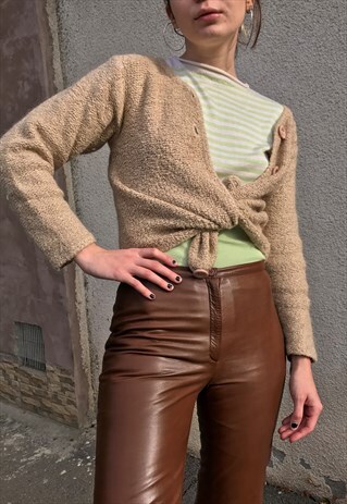 CREAMY WOOL CARDIGAN