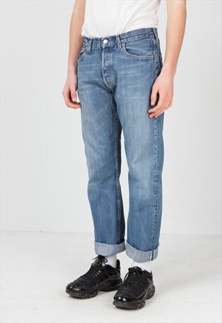 VINTAGE BLUE LEVI'S 501 FIT DENIM JEANS