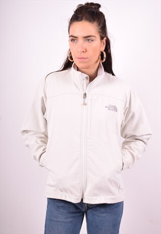 THE NORTH FACE WOMENS VINTAGE JACKET MEDIUM WHITE 90'S