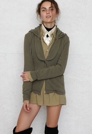 VINTAGE GREEN ARMANI EXCHANGE HOODIE JACKET