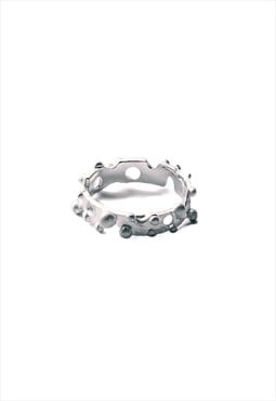 Quantum Band Silver Ring 