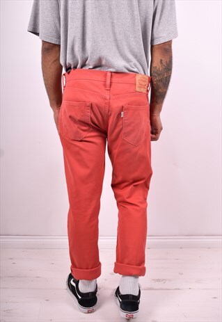 LEVI'S 511 MENS VINTAGE JEANS W34 L34 RED 90'S