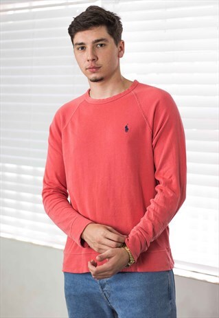 VINTAGE POLO RALPH LAUREN SWEATSHIRT JUMPER LOGO 90S M 8.3