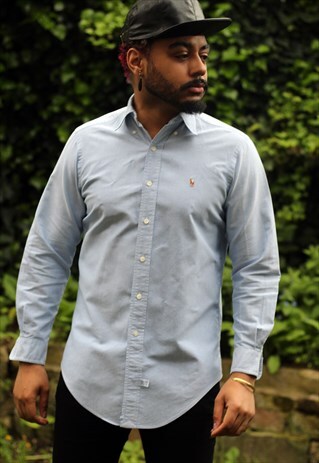 VINTAGE RALPH LAUREN BLUE SHIRT