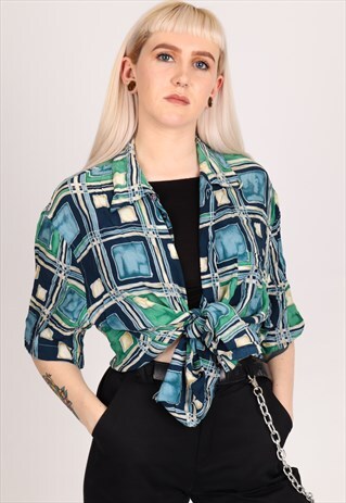 VINTAGE PATTERN SHIRT NS490