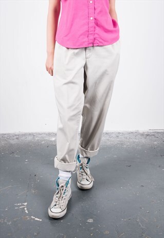DOCKERS VINTAGE 1980S BEIGE TROUSERS