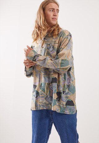 VINTAGE PATTERNED FESTIVAL LONG SLEEVE SHIRT