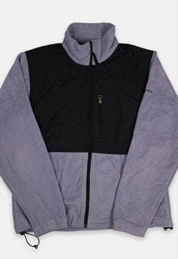 Vintage Columbia embroidered purple fleece jacket womans M