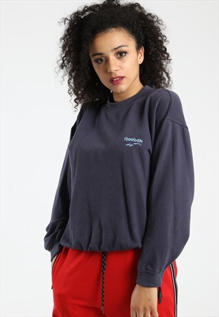 90S REEBOK EMBROIDERED SPELL OUT SWEATSHIRT