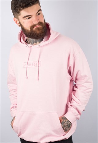 MIRROR PULLOVER BABY PINK HOODIE