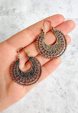 MANDALA BOHEMIAN HOOP EARRINGS