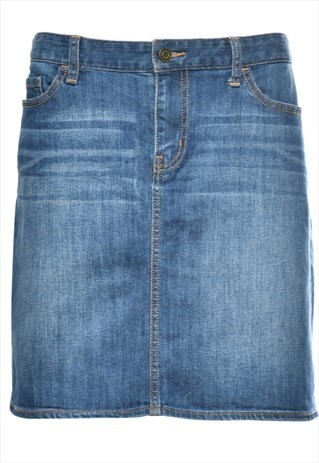 VINTAGE TOMMY HILFIGER 1990S DENIM SKIRT - L