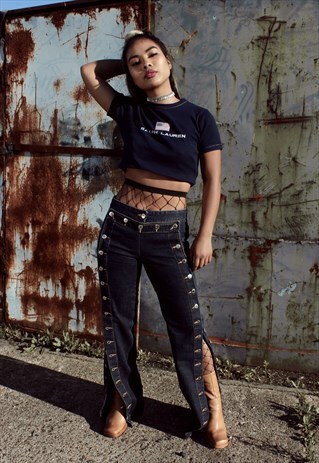 RARE Y2K DOLCE AND GABBANA BUTTON UP JEANS